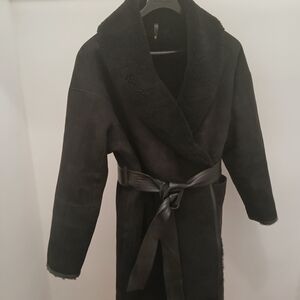 Mackage Hanna Reversible Teddy/Sherling Leather Coat